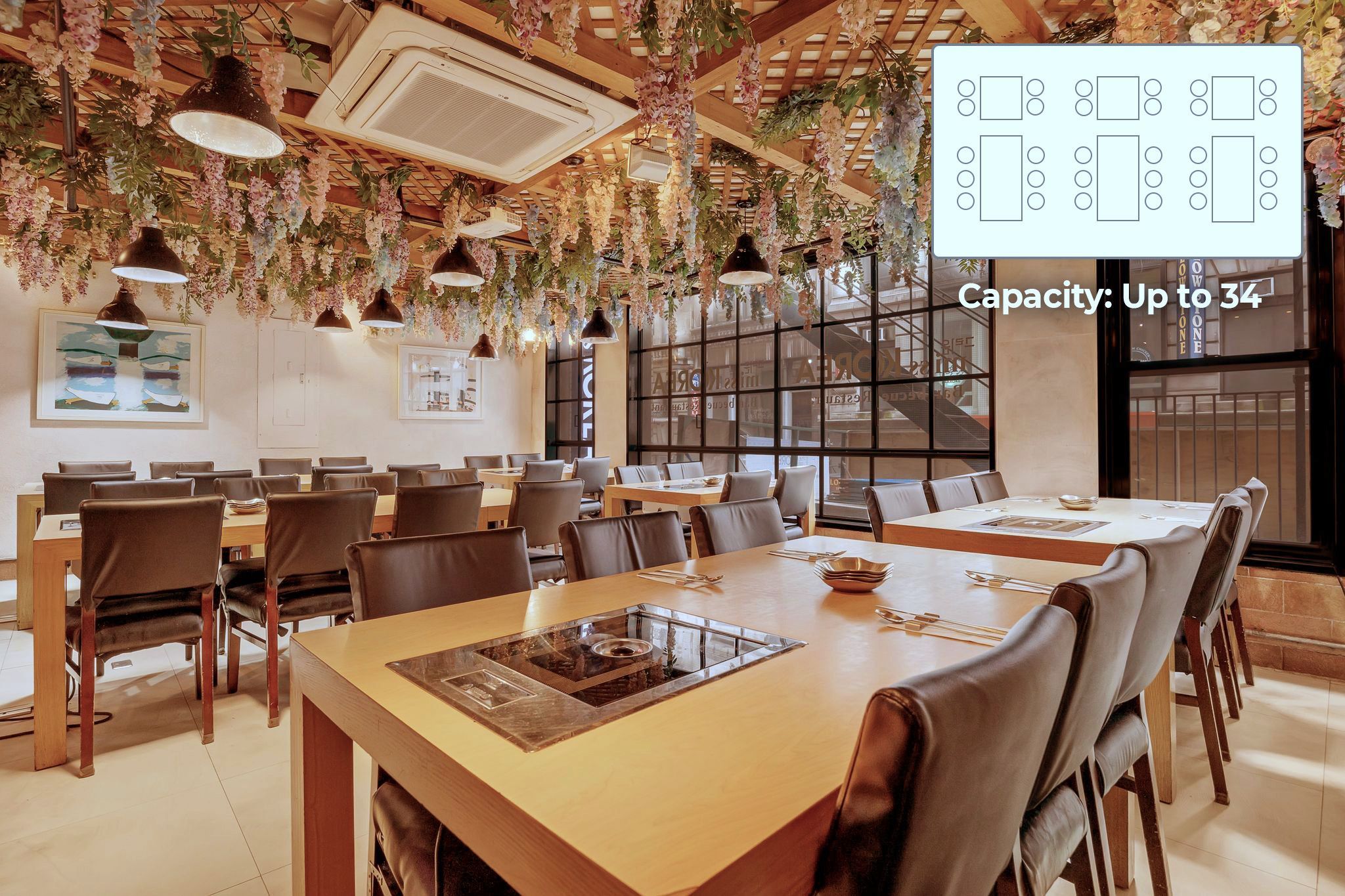 Capacity: Up to 34 people