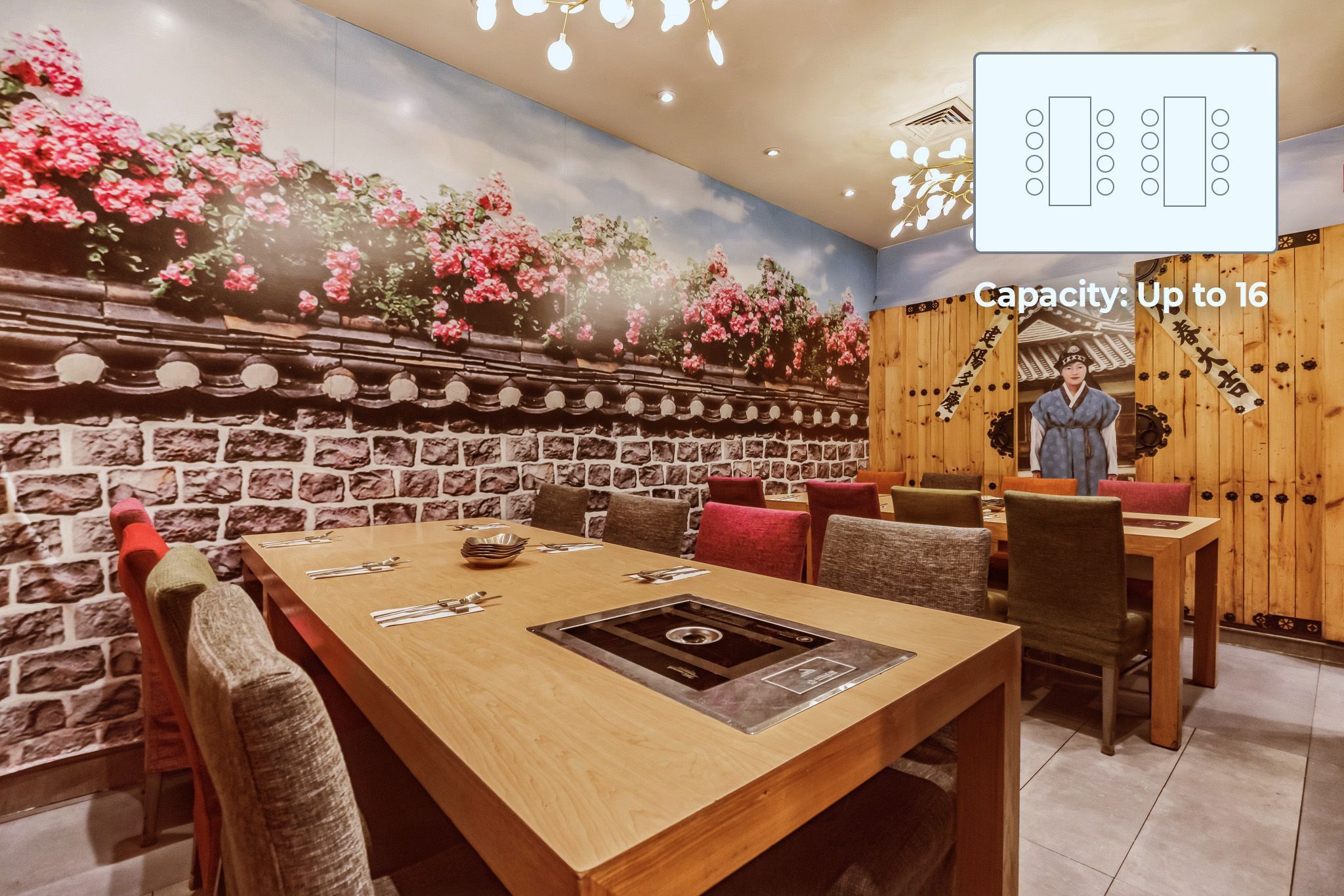 Capacity: Up to 16 people