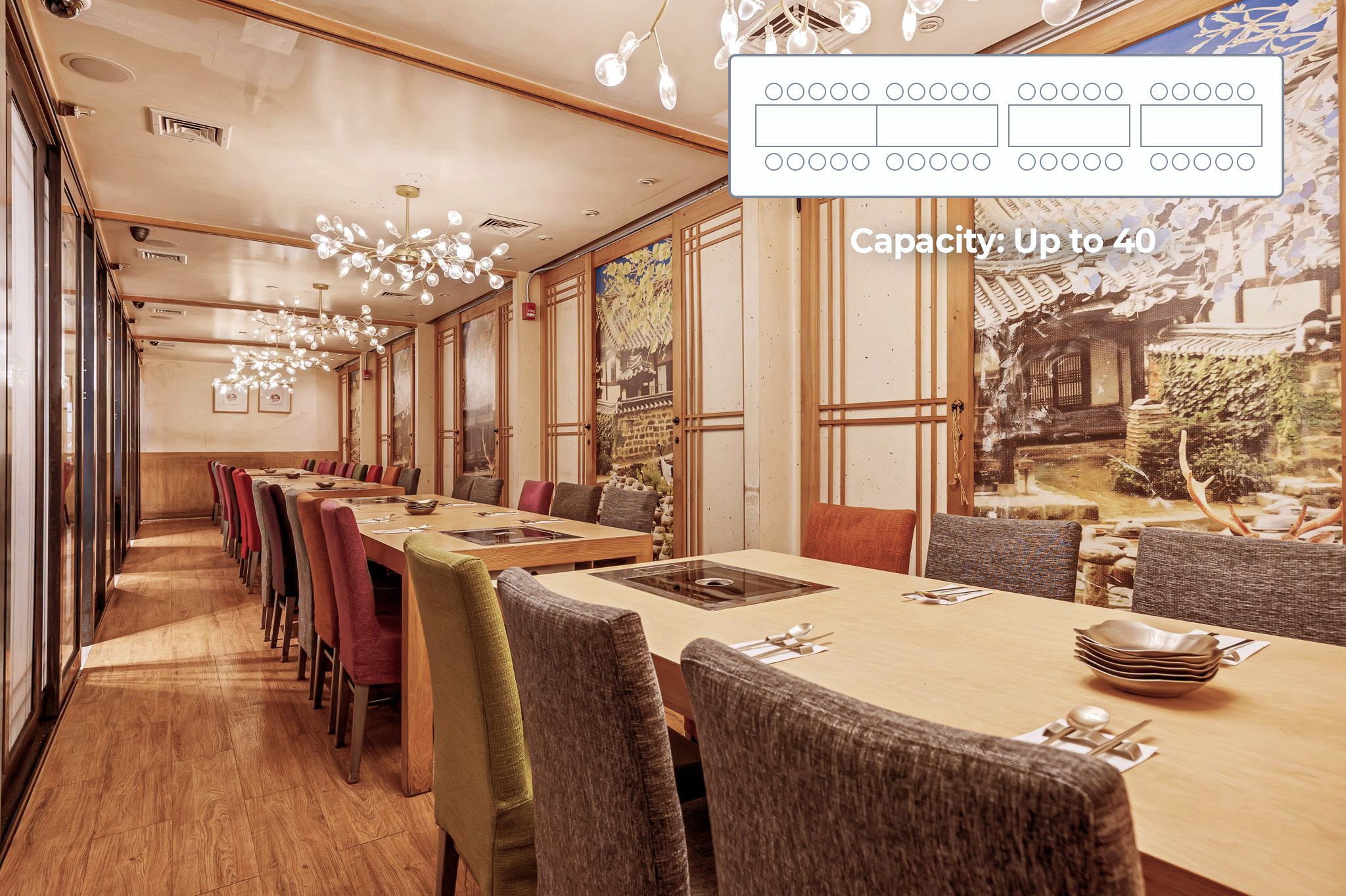 Capacity: Up to 40 people