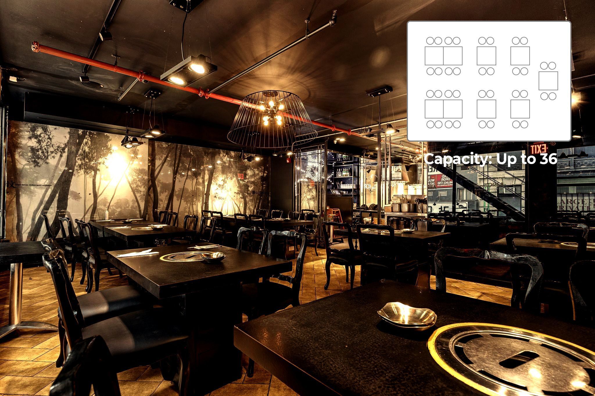 Capacity: Up to 36 people